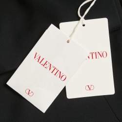 Pre Owned Valentino Black Silk Tailored Blazer M