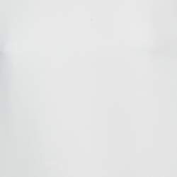 Pre Owned Valentino White Silk Crepe Neck Tie Detail Top M