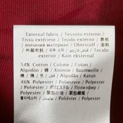 مملوكة مسبقًا Valentino Red Gabardine Gathered Sleeve Oversized Mini Dress S