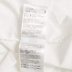 مملوكة مسبقًا قميص فالنتينو أبيض قطن ياقة مربوطة فضفاض مقاس صغير