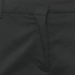 Pre Owned بنطلون فالنتينو غاباردين أزرق مستقيم القصة مقاس صغير