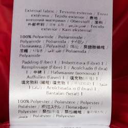 Pre Owned جاکيت فالنتينو پافر نايلون أسود بقلنسوة مقاس صغير