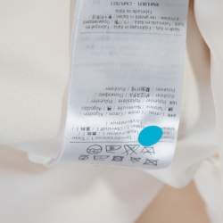 Pre Owned Valentino Cream and White Guipure Lace Cape Jacket M