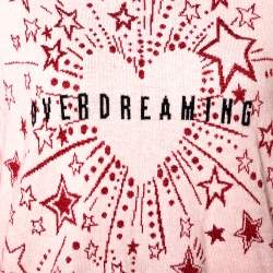 مملوكة مسبقًا سويتر ريد فالنتينو جاكار ألعاب نارية و صوف وردي فاتح مقاس صغير (سمول)