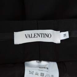 Valentino Black Wool Tailored Pants S