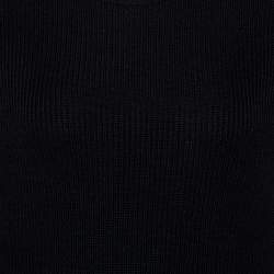 Pre Owned Valentino Black Wool Knit Open Side Vest S