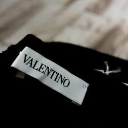 Pre Owned Valentino Black Wool Knit Open Side Vest S