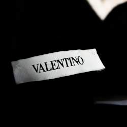 Pre Owned Valentino Black Wool Knit Open Side Vest S