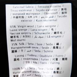 Pre Owned بنطلون فالنتينو أرجل مستقيمة حرير و صوف أسود مقاس وسط (ميديوم)