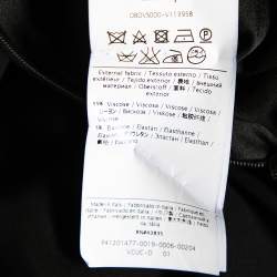 Pre Owned Valentino Black Crepe Short Sleeve Dress S