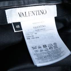 مملوكة مسبقًا Valentino Navy Blue Wool Formal Trouser L