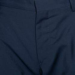 مملوكة مسبقًا Valentino Navy Blue Wool Formal Trouser L