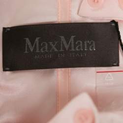 Pre Owned Max Mara Pink Silk Draped Side Belted Jessica Sleeveless Jumpsuit XS