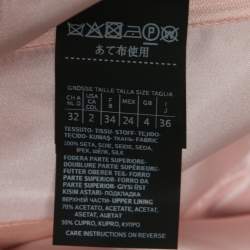 Pre Owned Max Mara Pink Silk Draped Side Belted Jessica Sleeveless Jumpsuit XS