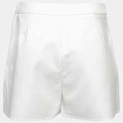 Pre Owned Valentino White Cotton Shorts M