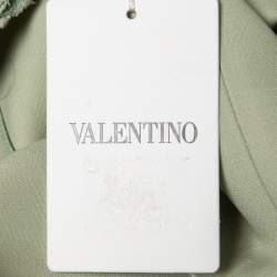 Valentino Light Green Wool and Silk Shorts M