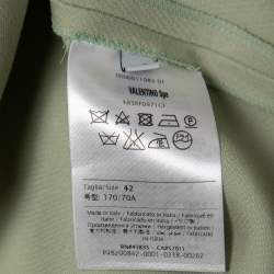 Valentino Light Green Wool and Silk Shorts M