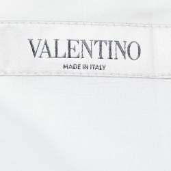 Pre Owned Valentino Pink Floral Printed Cotton Shorts M