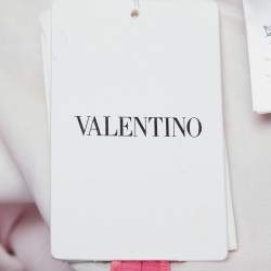 Pre Owned Valentino Pink Floral Printed Cotton Shorts M