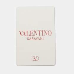 Valentino Light Pink Leather Rockstud Flap Wallet on Chain