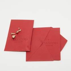 Pre Owned Valentino Beige Leather Rockstud Flap Crossbody Bag