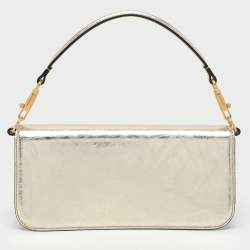 Pre Owned Valentino Gold Leather Loco Shoulder Bag