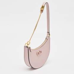 Pre Owned Valentino Lilac Leather Mini VLogo Hobo