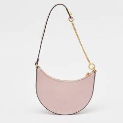 Pre Owned Valentino Lilac Leather Mini VLogo Hobo