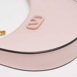 Pre Owned Valentino Lilac Leather Mini VLogo Hobo