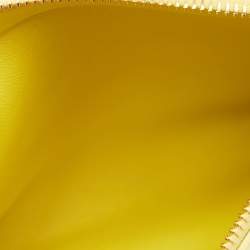 Pre Owned Valentino Yellow Woven Leather Allknots Shopper Tote