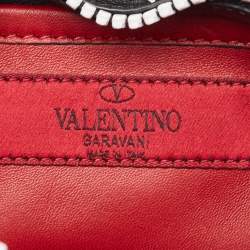 Pre Owned Valentino Black Quilted Leather Rockstud Spike Camera Crossbody Bag