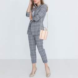 Pre Owned Valentino Light Pink Leather Rockstud Tote