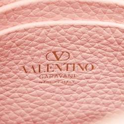 Pre Owned Valentino Light Pink Leather Rockstud Tote