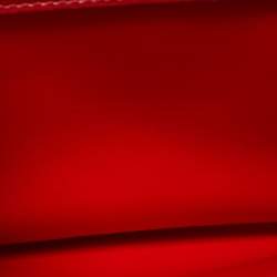 Pre Owned Valentino Red Leather Medium VLogo Stud Alcove Tote