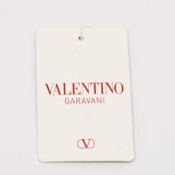 Pre Owned Valentino Silver Leather Zip Coin Purse