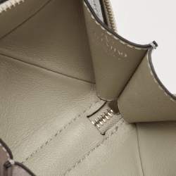 Pre Owned Valentino Silver Leather Zip Coin Purse