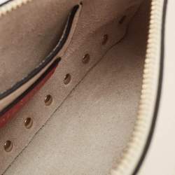 Pre Owned Valentino Light Ivory Leather Small Rockstud Crossbody Bag