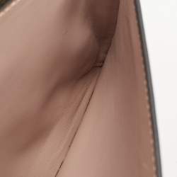 Pre Owned Valentino Olive Green Leather Rockstud Flap Clutch