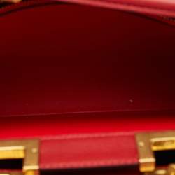 Valentino Red Leather Medium Rockstud Alcove Tote