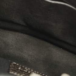 Pre Owned Valentino Metallic Leather Small Rockstud Glam Lock Flap Bag