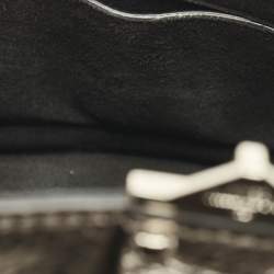 Pre Owned Valentino Metallic Leather Small Rockstud Glam Lock Flap Bag