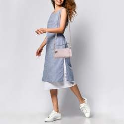 Pre Owned Valentino Lilac Leather Small Rockstud Top Handle Bag