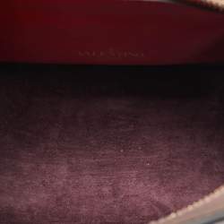 Pre Owned Valentino Beige Poudre Leather Small VLogo Walk Tote