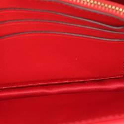 Valentino Red Leather VRing Chain Crossbody Bag