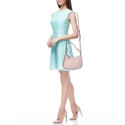 Valentino Pink Leather Rockstud Shoulder Bag