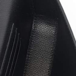 Valentino Black Leather VLogo Chain Clutch