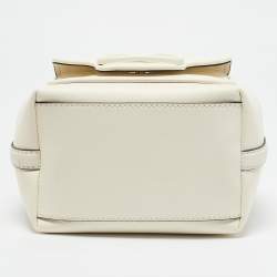 مملوكة مسبقًا Valentino Cream Leathert Loco Bucket Bag
