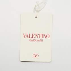 Pre Owned Valentino Black Leather VLogo Flap Crossbody Bag