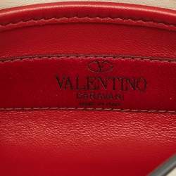 مملوكة مسبقًا Valentino Ivory Leather Small Rockstud Spike Top Handle Bag