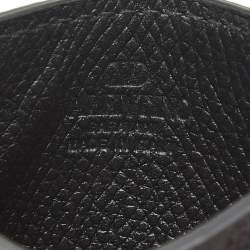 Pre Owned Valentino Black Leather VLogo Card Holder
